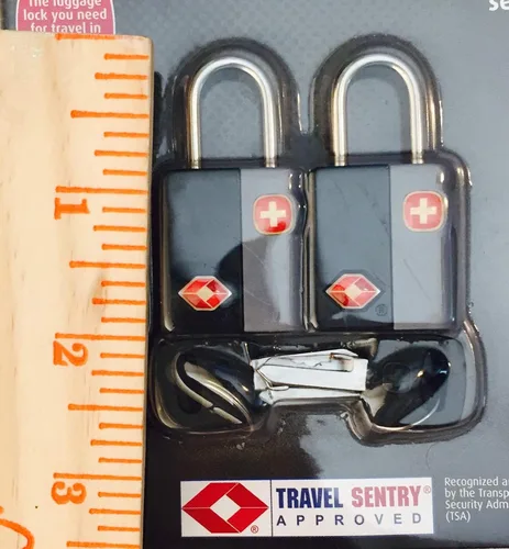 Miniatura 3 de Swiss Gear - Candados para llaves de viaje y etiquetas de equipaje, juego de 2