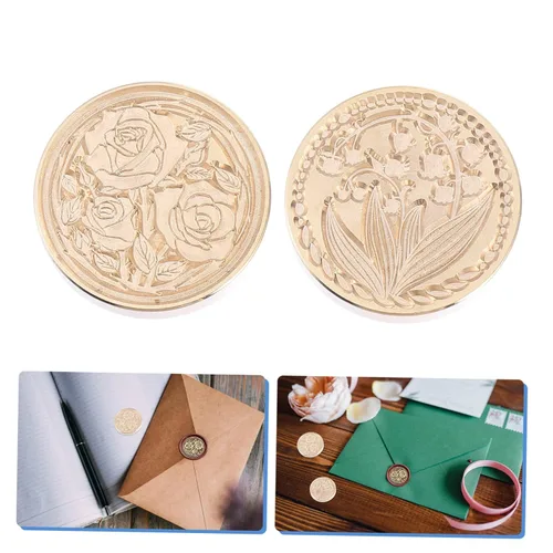 Miniatura 2 de TOYANDONA Sello de cera de cabeza de cobre, decoración retro, sello de cera de sellado, cabeza de sello de cera de cobre, sello de cera de latón