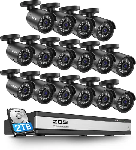 Miniatura 14 de ZOSI Cámara de Seguridad para el Hogar HD de 2MP 1080p para Exteriores e Interiores (Híbrida 4 en 1 HD-CVI/TVI/AHD/960H CVBS Analógica), Cámara