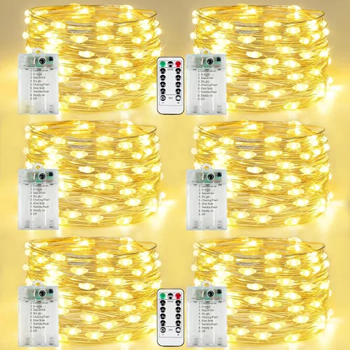 Miniatura 11 de 30LED Acorn Fairy Lights Battery Operated Fall String Lights Indoor Decor Remote Control, 8 Lighting Modes, IP44 Waterproof, Timer & Dimmable