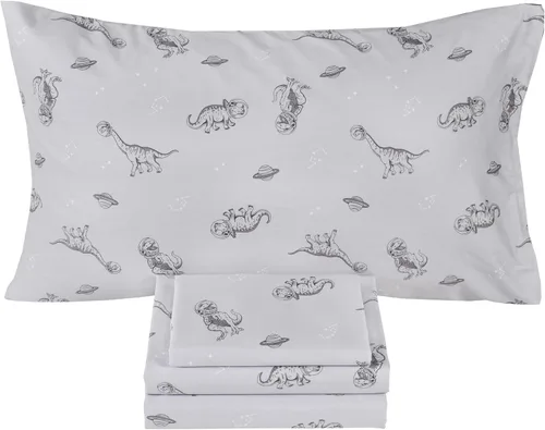 Miniatura 9 de Scientific Sleep Juego de sábanas de 100% algodón para niños y niñas, adolescentes, sábana encimera, sábana bajera y funda de almohada