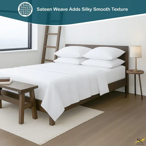 Miniatura 5 de Shreem Linen Juego de sábanas tamaño individual de 6 piezas, sábanas 100% algodón egipcio, ropa de cama de lujo de hotel, bolsillo profundo de 18