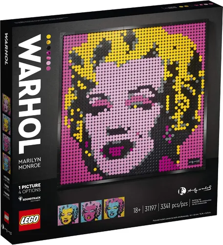 Miniatura 4 de LEGO Art Andy Warhol's Marilyn Monroe 31197 Kit de construcción coleccionable para adultos; un excelente regalo para adultos para hacer