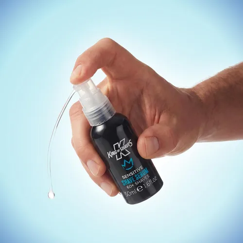 Miniatura 8 de King of Shaves Advanced Sensitive Sérum de afeitado para hombres Clear No Foam Shave Gel Suero híbrido, ayuda a reducir las quemaduras de afeitar