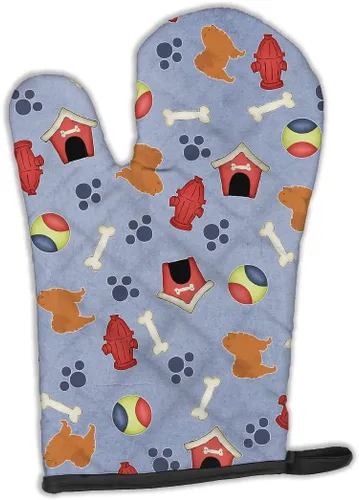 Miniatura 15 de Caroline's Treasures BB4872OVMT - Guante de horno de Navidad Affenpinscher resistente al calor, grueso para sartenes calientes y horno, manopla