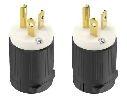 Miniatura 17 de Cable de extensión NEMA 5-15P con certificación UL para reparación de extremos de repuesto macho de 15 amperios, 110, 120, 125 voltios, 3 puntas, 2