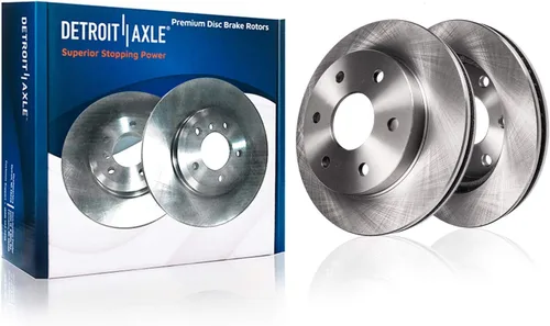 Miniatura 3 de Detroit Axle - Kit de freno trasero para Ford F-150 2004-2011, 2006-2008 Lincoln Mark LT Rotores de freno de disco de cerámica Pastillas de freno