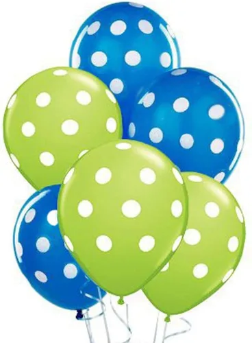 Miniatura 7 de PMU Globos de lunares – Globos pequeños multicolor para cumpleaños, bodas, Navidad, aniversarios de Halloween, baby shower y suministros de Surtido