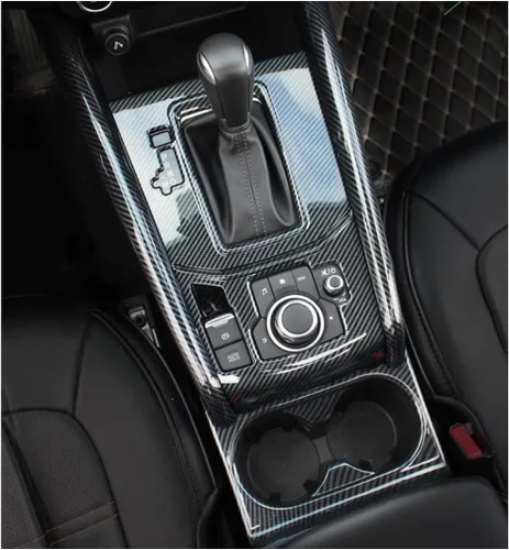 Miniatura 3 de Accesorios de coche compatibles con Mazda CX-5 CX5 2017-2022 2023 2024 2025 Cubierta de moldura de tira lateral del panel de control de engranajes