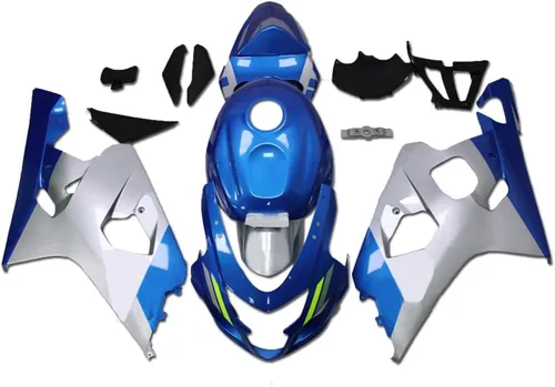Miniatura 29 de Carenado completo de plástico blanco brillante para Suzuki 2004 2005 GSXR 600 750 inyección ABS nuevo Aftermarket Kit Kit de carrocería 04 05 10