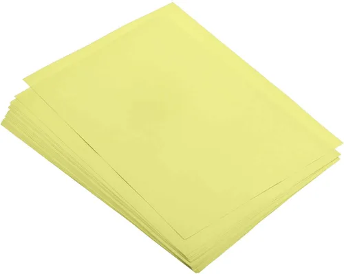Miniatura 11 de MECCANIXITY 100 Hojas de Papel de Copia de Color 8.3 x 11.7 Pulgadas Papel de Impresora 80gsm Amarillo Limón para Impresión de Oficina, Copia