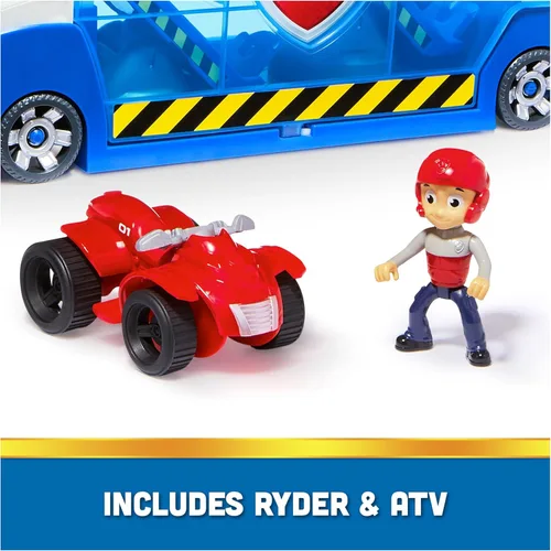 Miniatura 7 de PAW Patrol, vehículo transformable PAW Patroller con lanzadores de vehículos, luces y sonidos, figura de acción de Ryder y coche todo terreno
