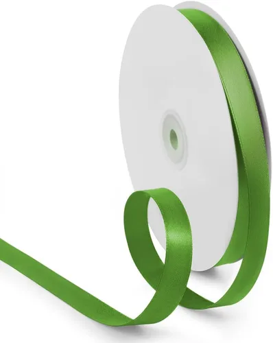Miniatura 15 de Cinta de satén de 1 pulgada de 100 yardas, color verde manzana, cinta de tela de color sólido para envoltura de regalos, boda, cinta de regalo