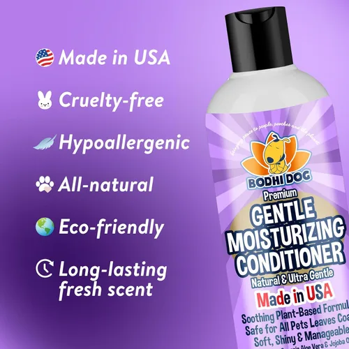 Miniatura 3 de Bodhi Dog Acondicionador hidratante suave para perros, fórmula calmante a base de plantas con aloe vera y aceite de jojoba, hidrata y suaviza