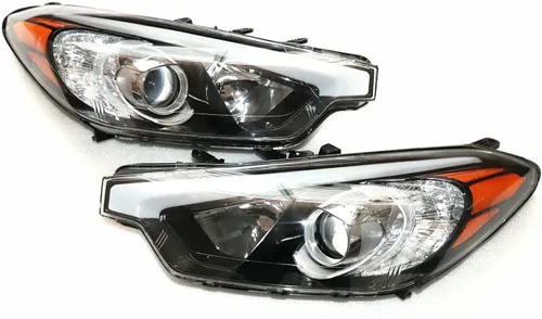 Miniatura 2 de Conjunto de faros delanteros para 2014 2015 2016KIA Forte Koup Forte5 conductor + pasajero 1 par halógeno conjunto de faros delanteros, carcasa