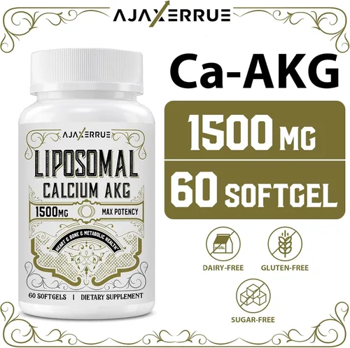 Miniatura 5 de Suplemento AKG de calcio liposomal de 1500 mg (ácido alfa-cetoglutárico), más eficaz que AAKG, Ca AKG para la longevidad, defensa de la edad
