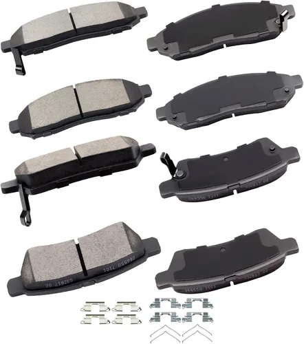 Miniatura 29 de cciyu - Juego de pastillas de freno de cerámica profesionales delanteras - Para Geo Prizm (1993-1997), Toyota Camry (1992-2001), Celica (1994-1997)