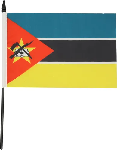 Miniatura 292 de AZ FLAG Sierra Leone Bandera de mesa 5'' x 8'' - Bandera de escritorio de Sierra Leona 21 x 14 cm - Bastón y base de plástico negro