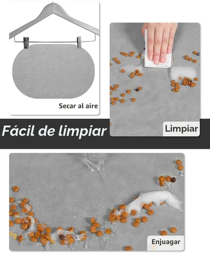 Miniatura 3 de Tapete Absorbente para Comida de Perros - Tapete para Perros y Gatos para Cuenco de Comida y Agua, Tapete para Comida de Mascotas de Secado Rápido