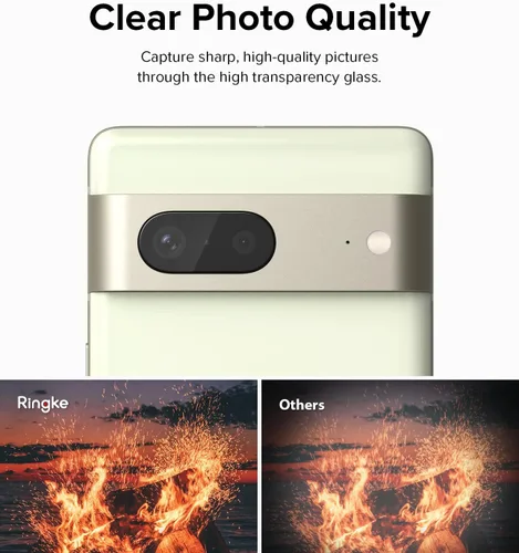 Miniatura 5 de Ringke Protector de lente de cámara [3 unidades/protección multicapa] compatible con Google Pixel 7, protector de lente de cámara de vidrio templado
