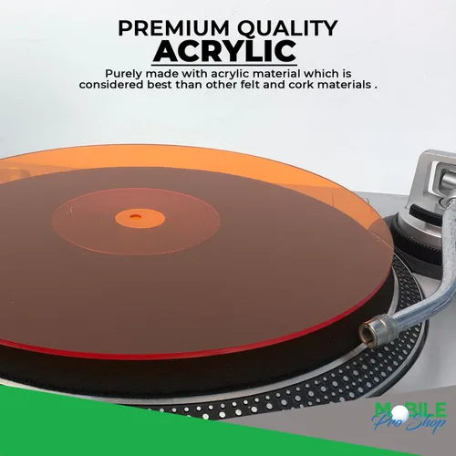 Miniatura 2 de Alfombrilla de acrílico para tocadiscos - Alfombrilla de vinilo para plato de 12 pulgadas - Reduce el ruido y mejora la calidad del sonido