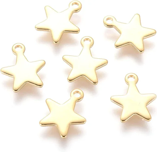 Miniatura 3 de Dijes colgantes de acero inoxidable surtidos de metal para manualidades, collares, pulseras, aretes, llaveros, fabricación de joyas, Acero
