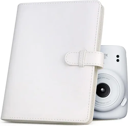 Miniatura 21 de Rieibi Mini álbum de fotos de 96 bolsillos, cartera de piel sintética para Fujifilm Instax Mini 11/8/9/7s/25/70/90, álbum de fotos colorido