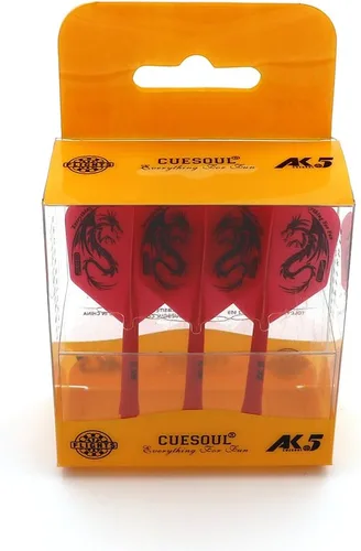 Miniatura 6 de CUESOUL ROST Vuelo y ejes de dardos integrados Meduim/Pequeño/Grande Rojo (Red Dragon)