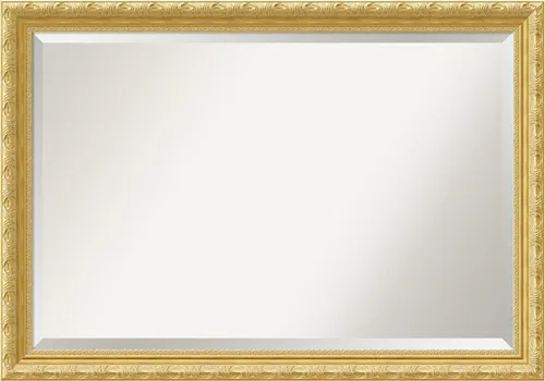 Miniatura 12 de Amanti Art 24x20 Bathroom Vanity Mirror, Versailles Gold Wood Frame, Rectangular Wall Mirror, Beveled Edge, Hangs Horizontally or Vertically
