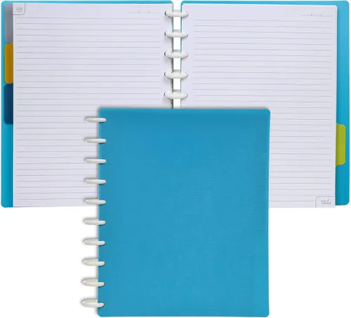 Miniatura 47 de Talia - Cuadernos de notas con tapas, planificador, personalizables, (Azul de Verano, Junior (5.5 pulgadas x 8.5 pulgadas)) Azul verano