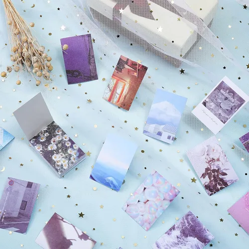 Miniatura 4 de Outus Juego de 300 hojas de calcomanías de papel washi estéticas para diario, planificador de viajes, calcomanías para álbumes de recortes, libro