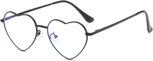 Miniatura 10 de Gleyemor Gafas de luz azul en forma de corazón para mujer, bonitas gafas de computadora