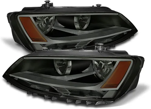Miniatura 8 de AKKON - Para faros delanteros con bisel negro 11-18 VW Jetta, reemplazo directo izquierdo + par derecho