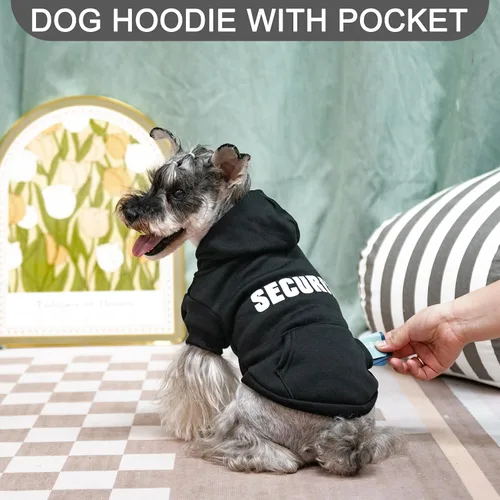 Miniatura 6 de EXPAWLORER Sudadera con capucha para perro, suave y cálida con agujero para correa, disfraz de Halloween para perros de invierno y otoño, ropa
