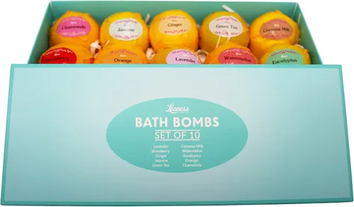 Miniatura 5 de Set de regalo de bombas de baño, 10 aromas únicos, gran idea de regalo para mujeres, mamá, niñas, adolescentes, graduación, día de San Valentín