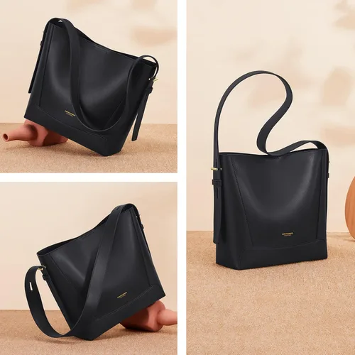 Miniatura 2 de Cnoles Bolso de mano de cuero para mujer, bolso de mano, bolso de hombro Hobo