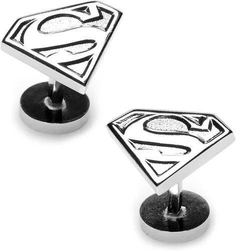 Miniatura 2 de Gemelos con escudo de Superman plateado