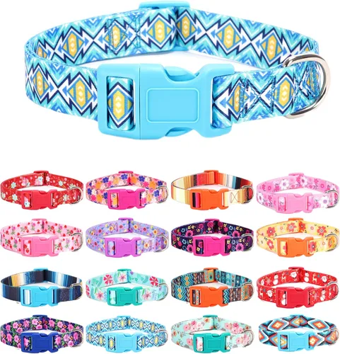 Miniatura 9 de Collares de Navidad para perros pequeños, lindos collares suaves y ajustables para perros y niñas, S 22. Estilo navideño
