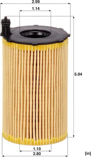 Miniatura 5 de Mann Filter HU 8005 z Filtro de aceite de cartucho Compatible con Audi A6 (2017), A6 Quattro (2014-2015), A7 Quattro (2014-16), A8 Quattro