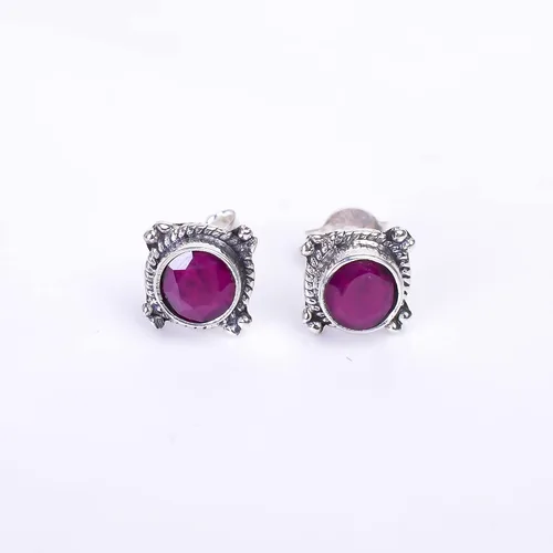 Miniatura 17 de Round Gemstone Stud Design 2