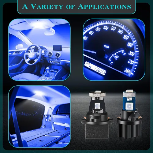 Miniatura 6 de BBTO 20 Set T5 T10 LED Bulbs Dash Lights with Twist Socket Instrument Dashboard Light LED Bulbs for Interior Car Lights Dashboard Instrument Panel