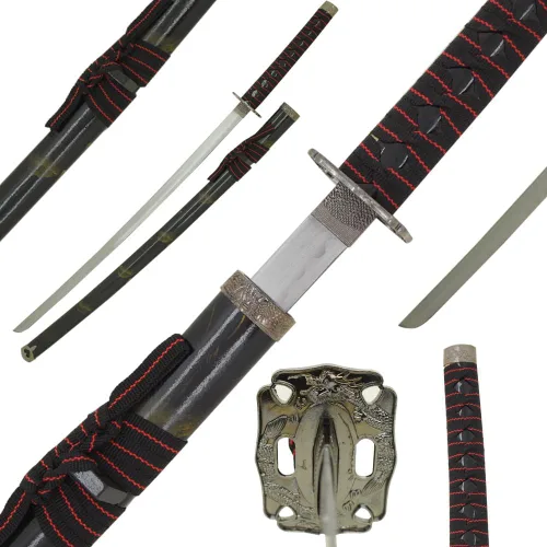 Miniatura 21 de Snake Eye Tactical Espada samurái katana de dos tonos con soporte de espada gratis