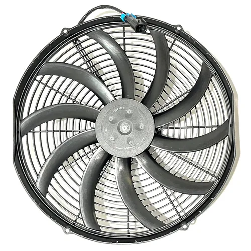 Miniatura 2 de SPAL 30102050 Extractor sellado de ventilador de 16 pulgadas, cuchillas curvas, 2024 CFM, 12 voltios, repuesto de refrigeración para Thermo King