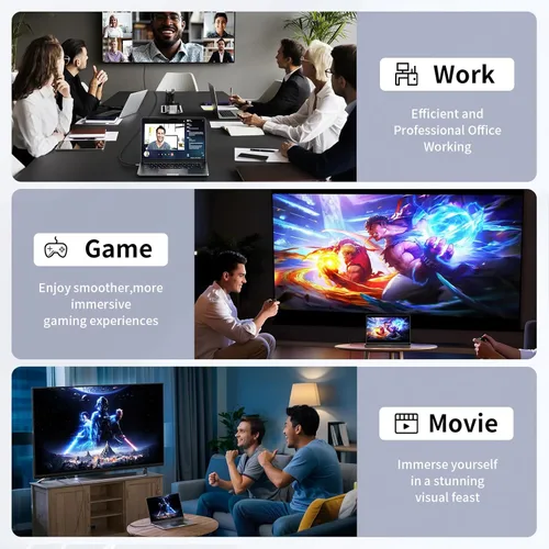 Miniatura 7 de Cable USB C a DisplayPort de 10 pies, 8K a 60 Hz 4K a 240 Hz unidireccional Thunderbolt 3/4/5 a DisplayPort cable USB C a DP compatible con MacBook