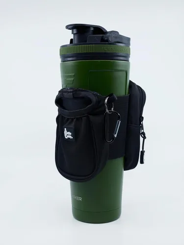 Miniatura 2 de Bottle Caddy™ - La bolsa original para botellas de agua con una cartera y soporte para teléfono, ideal para amantes del gimnasio, entusiastas