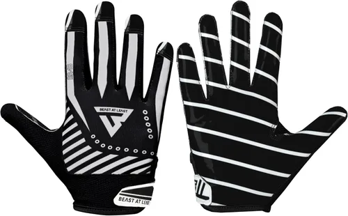 Guantes de fútbol juvenil, guantes de fútbol transpirables para niños y adultos, guantes de receptor ancho para jóvenes, guantes ideales para un