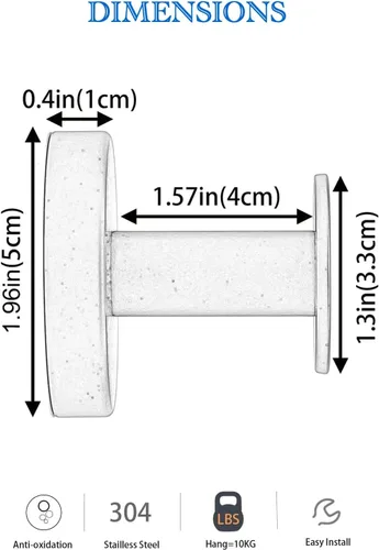 Miniatura 5 de NEWRAIN Ganchos para toallas de baño, paquete de 2 toalleros para pared de baño, puerta de armario, cocina, dormitorio, hotel, diseño moderno y sin