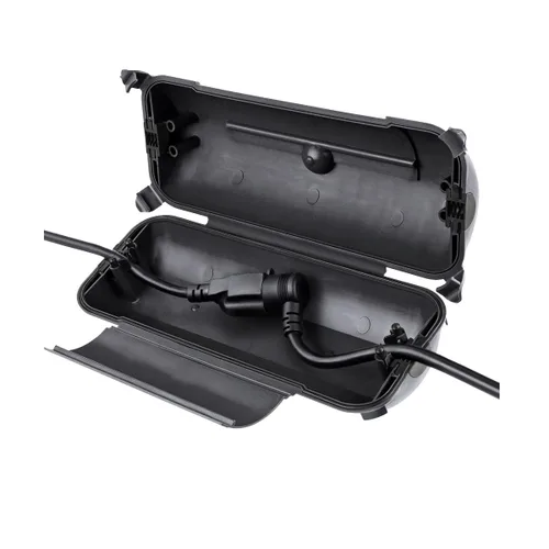 Miniatura 25 de Flemoon [Paquete de 3] Cubierta de cable de extensión para exteriores, impermeable, resistente a la intemperie, caja de conexión eléctrica