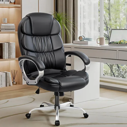 Miniatura 8 de VICTONE Silla de oficina grande y alta, silla de escritorio ergonómica, respaldo alto, silla ejecutiva para computadora, silla giratoria ajustable