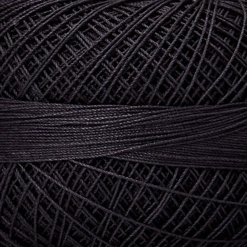 Miniatura 2 de Lizbeth Tamaño 80 HH80 Hilo de algodón 184 yardas 0.35 oz, carbón